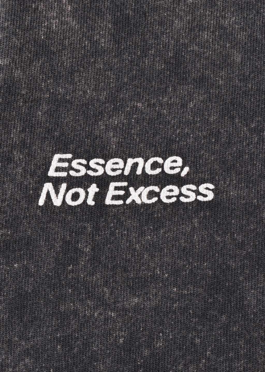 T-Shirt Premium Oversize Washed Noir « Quiet Conquers All » – Coton Épais