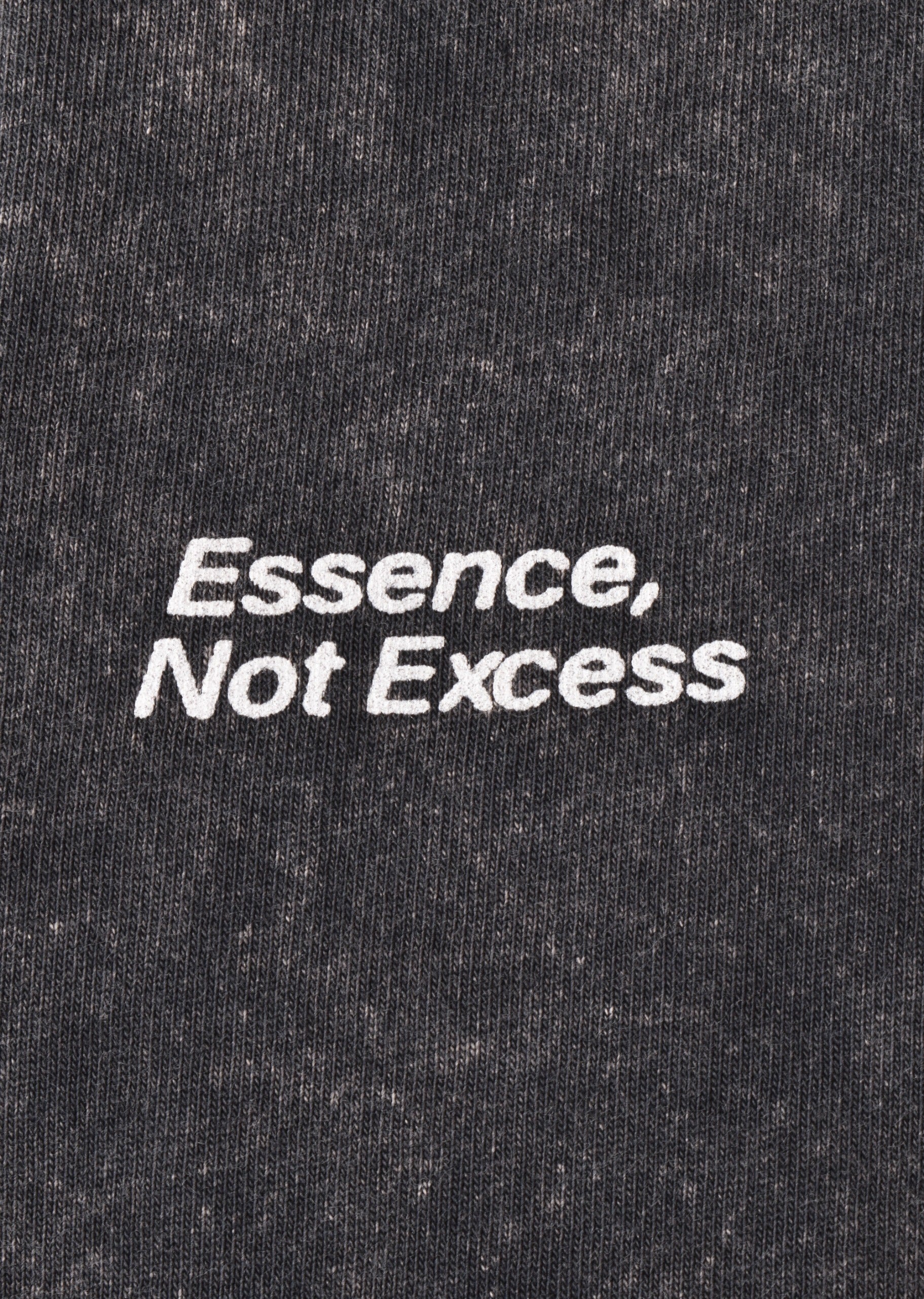 T-Shirt Premium Oversize Washed Noir « Quiet Conquers All » – Coton Épais