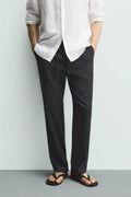 Pantalon Relaxed Noir Premium – Coupe Confort & Élégance Moderne