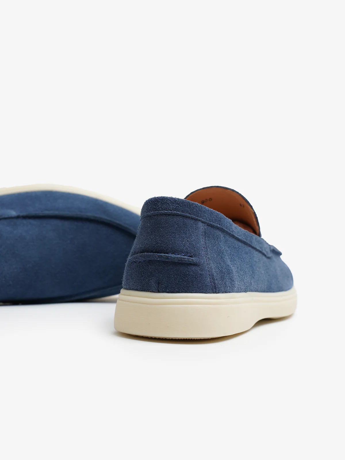 Mocassins Premium en Daim Bleu Marine – Style Italien Élégant