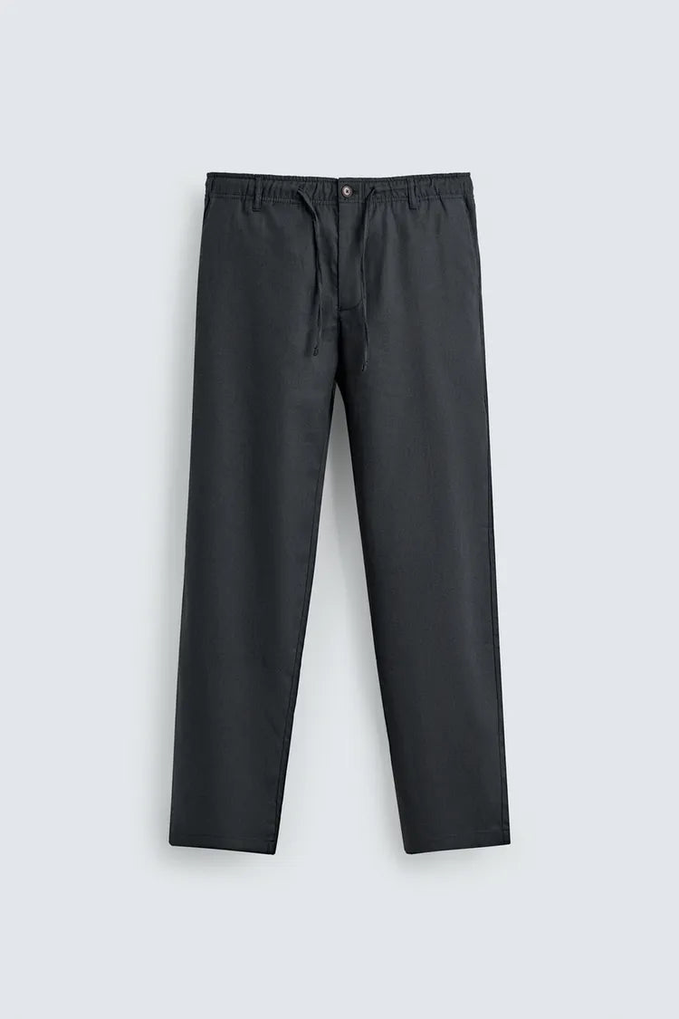 Pantalon Relaxed Noir Premium – Coupe Confort & Élégance Moderne