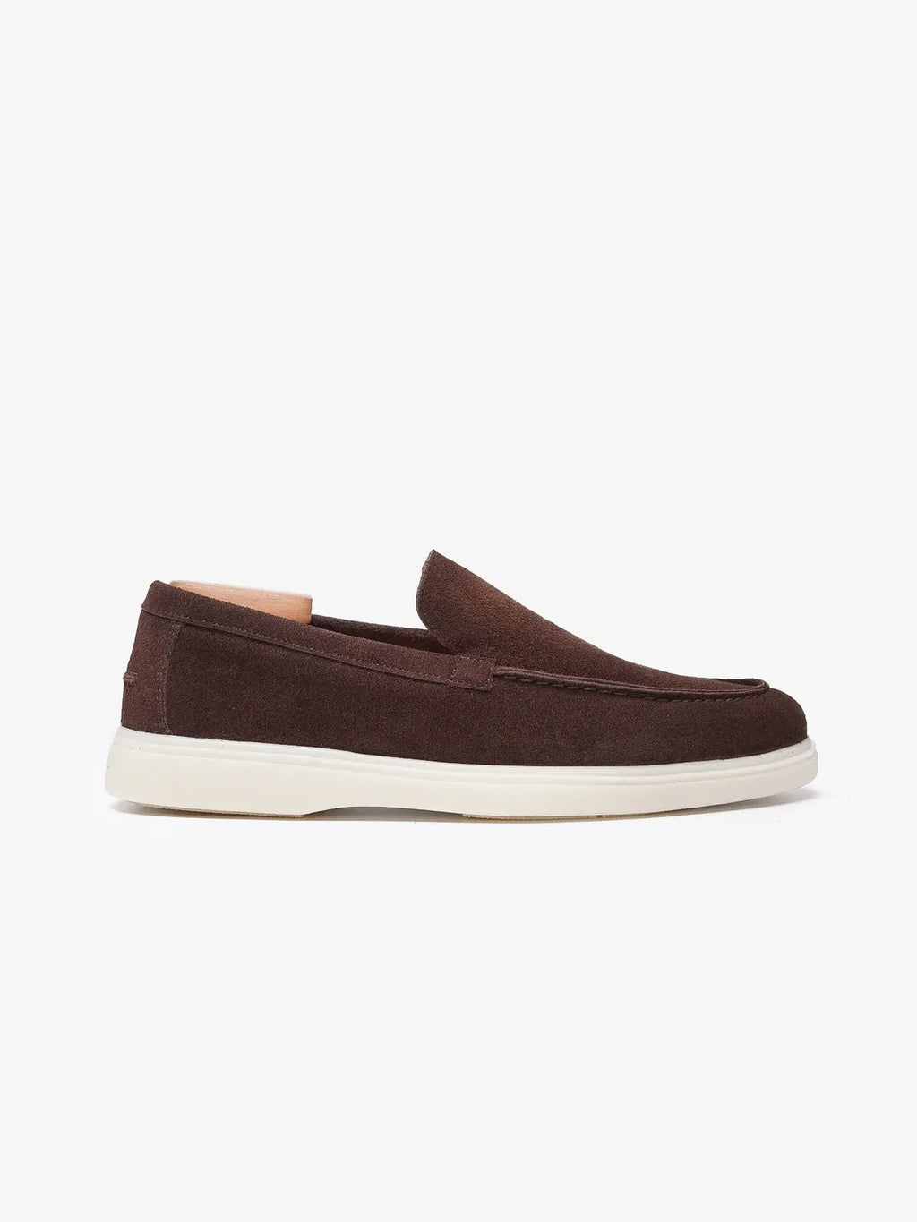 Mocassin Signature en Daim Marron – Édition Premium