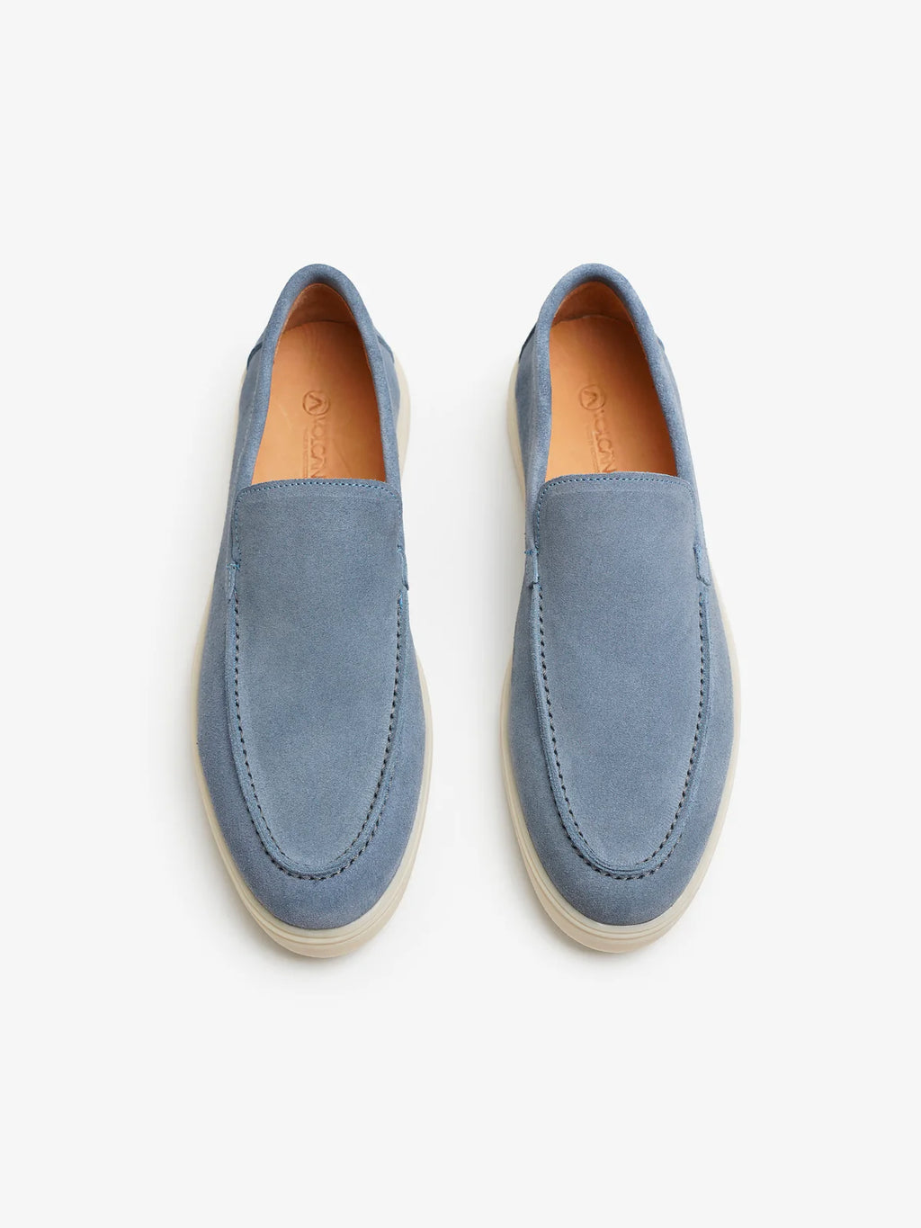 Mocassins Premium en Daim Bleu Ciel – Semelle Confort Luxe