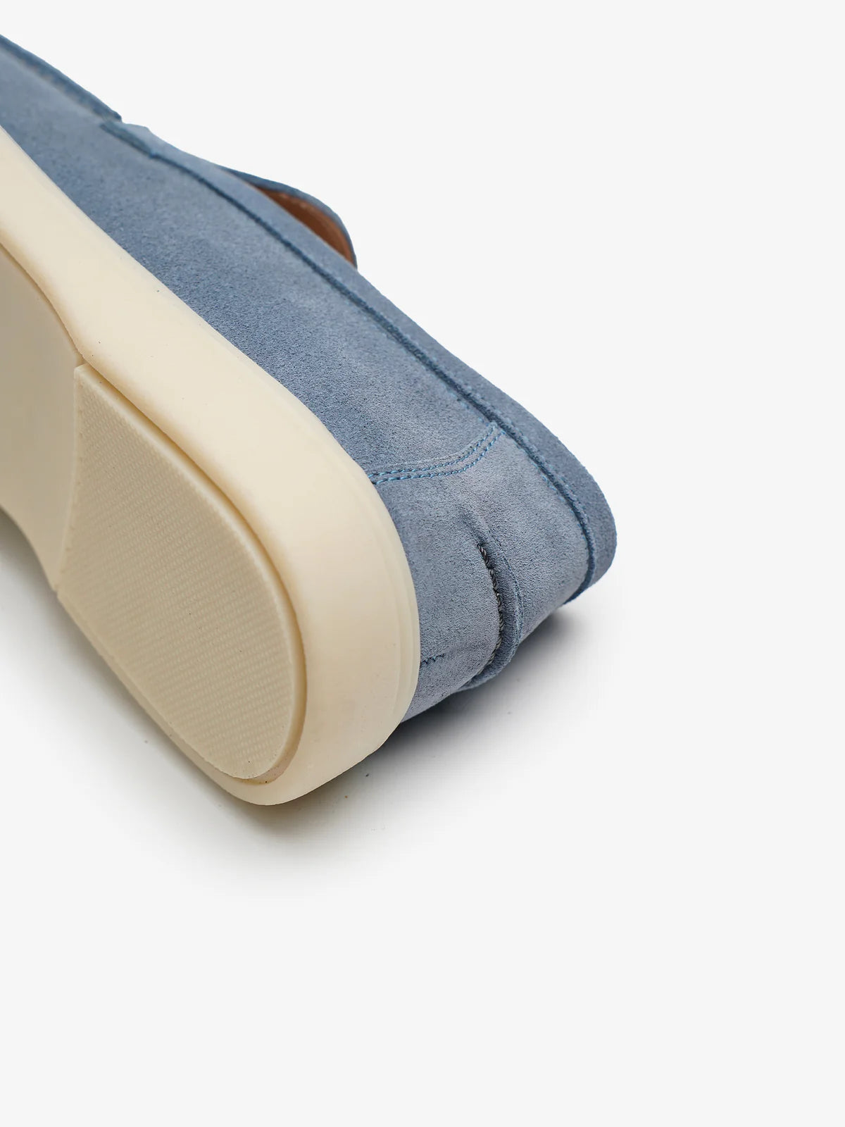Mocassins Premium en Daim Bleu Ciel – Semelle Confort Luxe