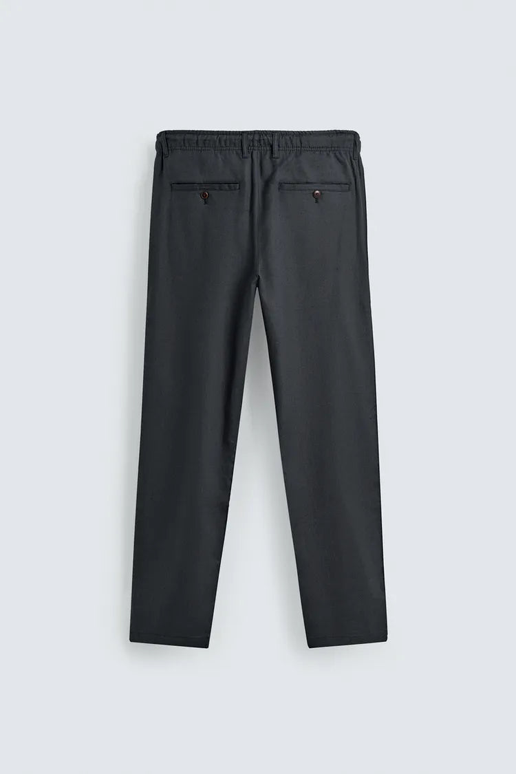 Pantalon Relaxed Noir Premium – Coupe Confort & Élégance Moderne