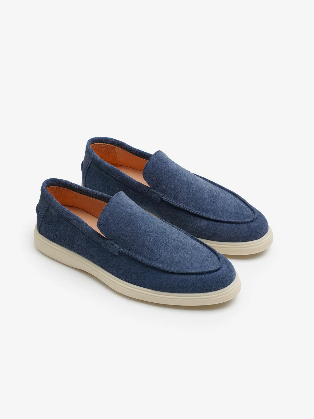 Mocassins Premium en Daim Bleu Marine – Style Italien Élégant