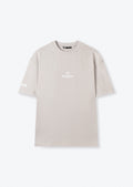 T-Shirt Premium Oversize Beige « Snow Memory » – 100% Coton Épais