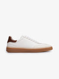 Sneakers Premium Blanc Cassé & Cognac – Style Italien Luxe